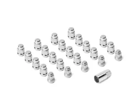 Quadratec 23 Piece Classic Acorn Style Wheel Lug Nut Kit in Chrome for Jeep 1976-2018